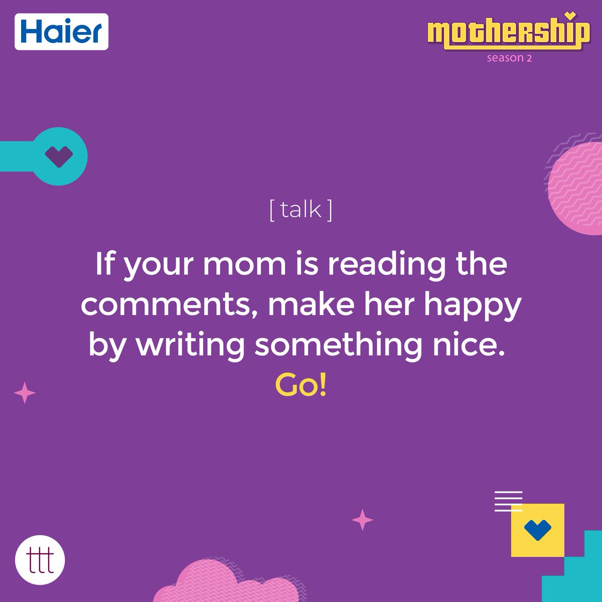 Go, make her day &lt;3 

ttt x Haier(<a href="/IndiaHaier/">Haier India</a>)bring to you Mothership Season 2 - with a special film. Watch it now!
#MomsKnowItAll