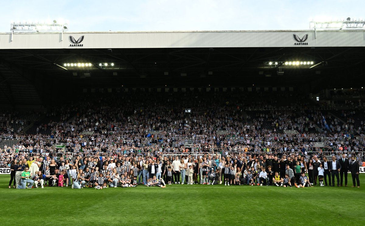 Our Newcastle United family. 🖤🤍 Thank you for your incredible support at St. James' Park throughout the '23/24 season. 🏡