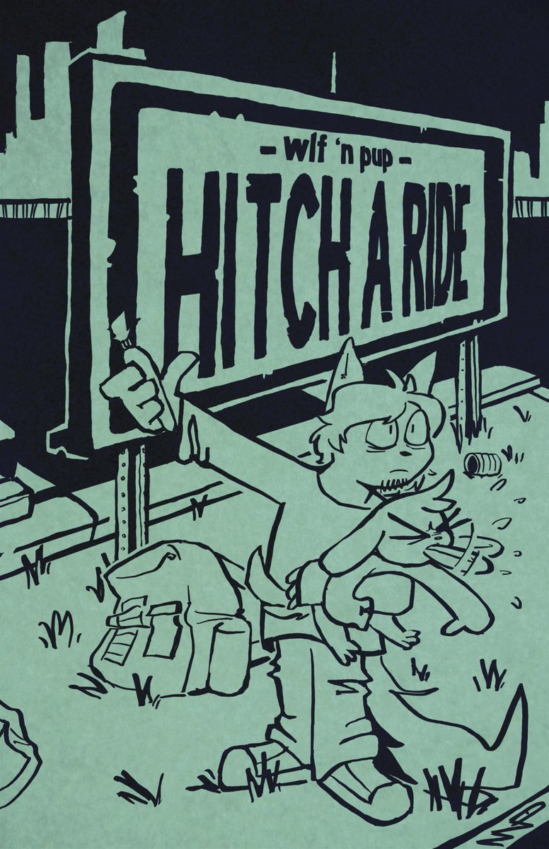 peperdoodel's tweet photo. [1/4] wlf n pup HITCH A RIDE comic https://t.co/aPoBNtnq1A
