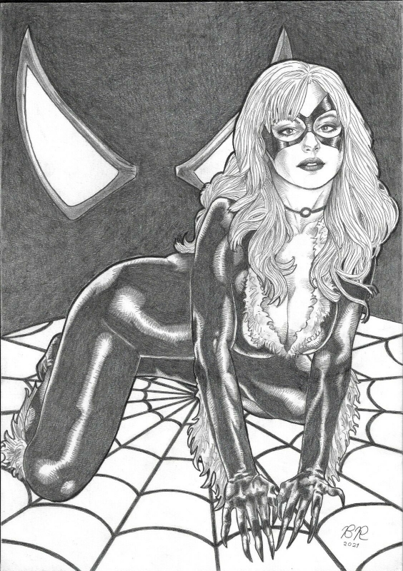 #blackcat artwork by #BeteRodrigues