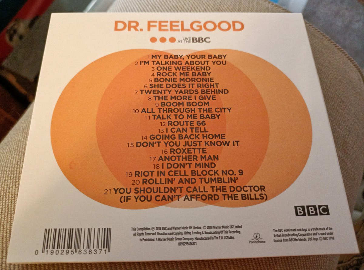 #NowPIaying Live at the BBC - Dr Feelgood (BBC / Warner, 2018) 21 tracks from 3 BBC In Concerts 1973 - 1974, fabulous quality recording from the best Dr Feelgood line up #DrFeelgood #rhythmandblues