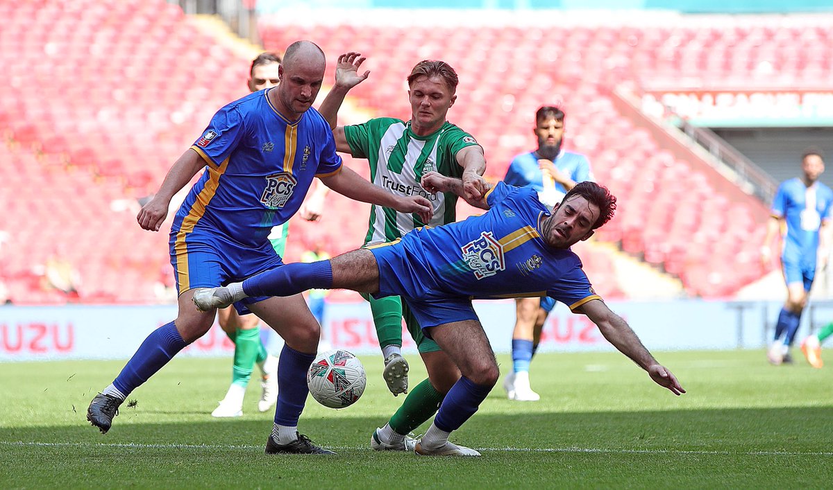 A few pics from Wembley this afternoon sees @marcusbowers89 urging his @GWRovers players plus @CookSearle on his drum as per normal and @Boylan_callum10 battling away with ex @BTFC star @SamDeering6 @CJPhillips1982 @EssexSenior