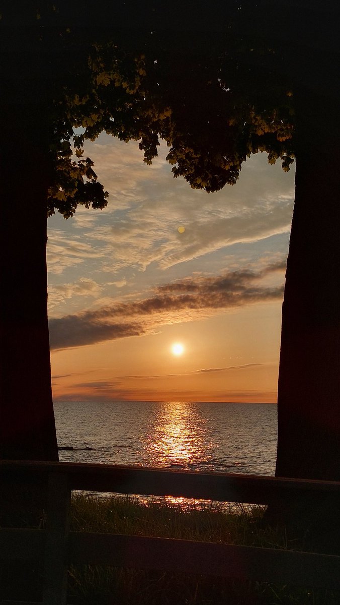 QP a photo using nature as a frame. 📸

Mine.. 👇🏼

#NilaPix #Lake #Erie #Trees #Golden #Hour #Evening #Sky #Clouds #Sunset #Silhouette #Dusk #NoFilter #NoEdit #SunsetPhotography #Nature #Photography #NaturePhotography #View #MobilePhotography