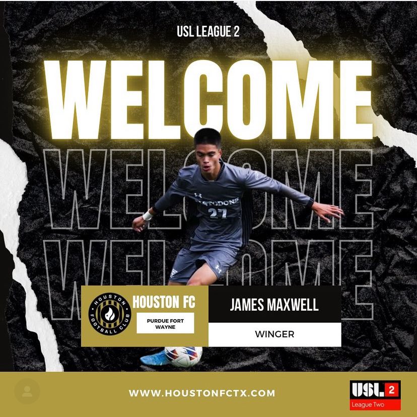Congrats to James Maxwell for signing with Houston FC! #DonsofTheSummer