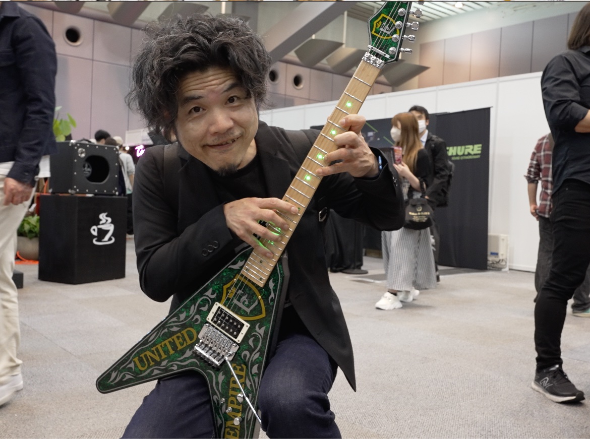 EijiMoriguchi's tweet photo. 試奏もさせてもらいました!
#MSMI #サウンドメッセ https://t.co/3sxFV5keVB