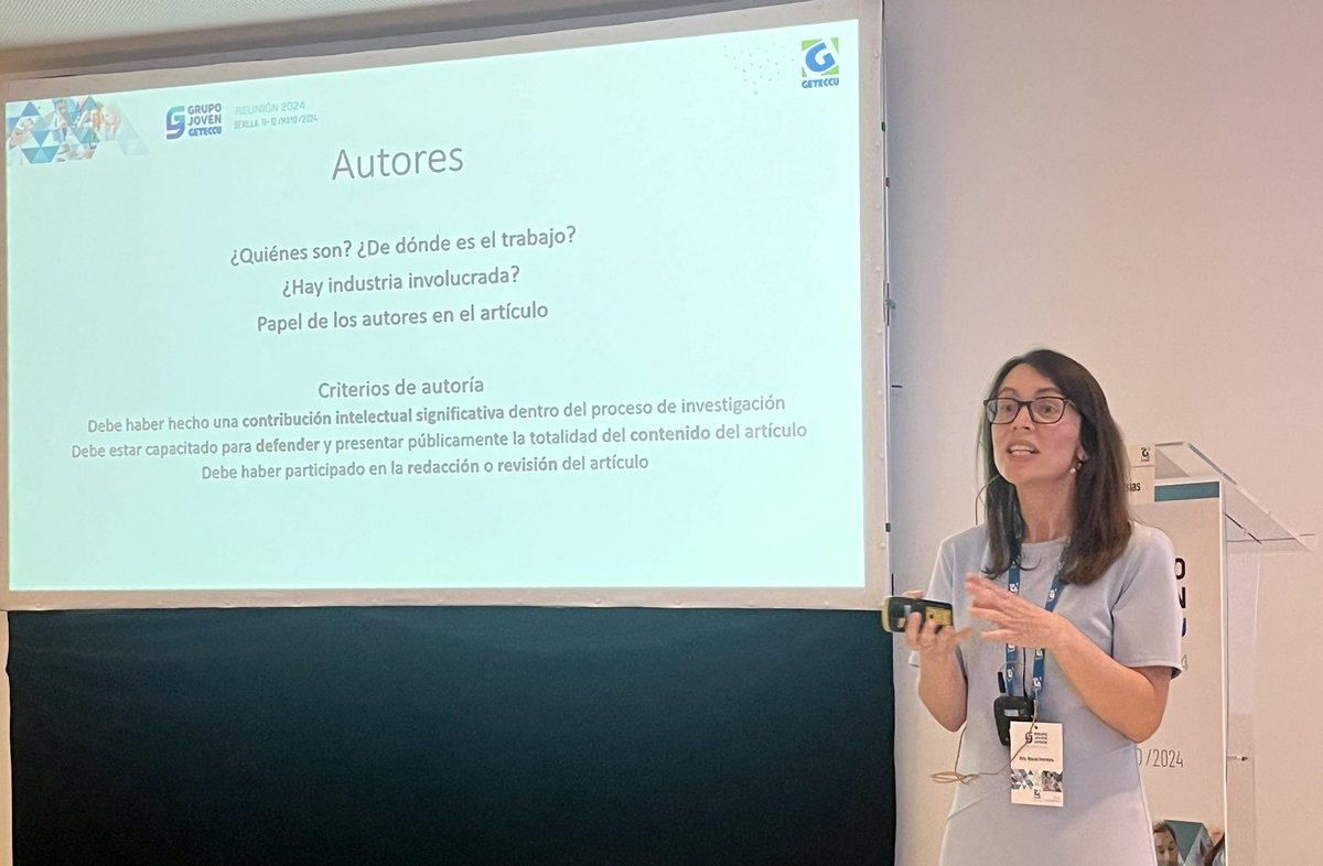 geteccu's tweet photo. “Lectura crítica” @rocio_stg cuenta desde su punto de vista los motivos, los pasos, esos Tips imprescindibles … Aspectos prácticos tan importantes en nuestro trabajo. Un must #ReunionGrupoJovenGETECCU @geteccu https://t.co/1zHlTDyJg9