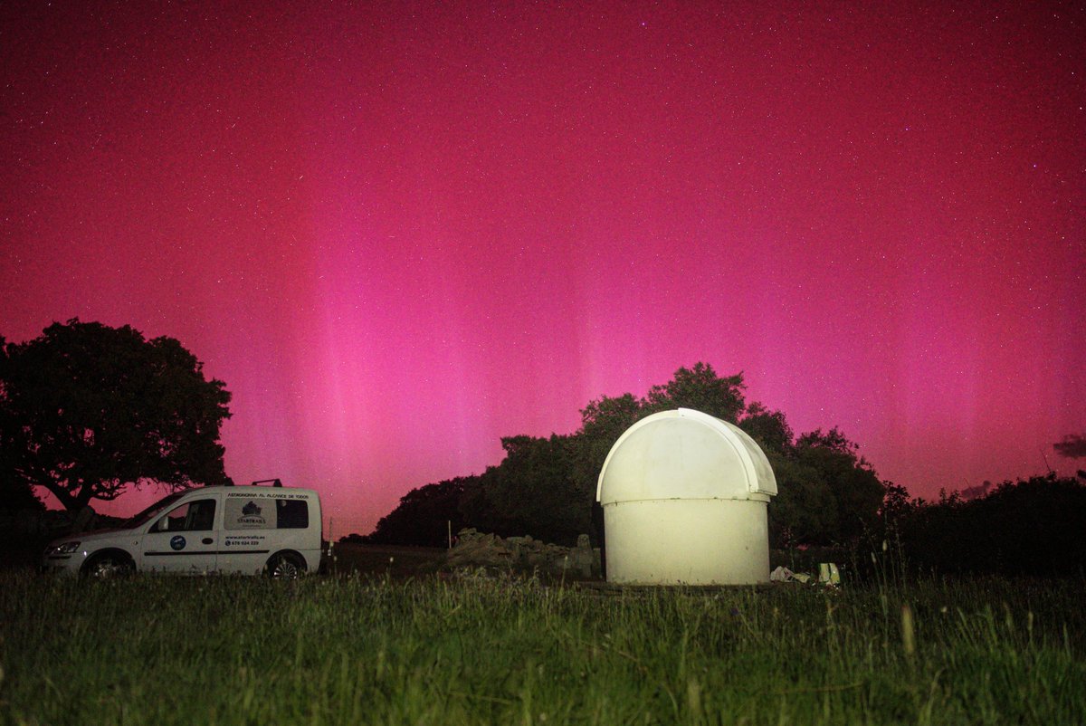 La Aurora Boreal fue visible anoche desde Salamanca. Fue una noche espectacular!