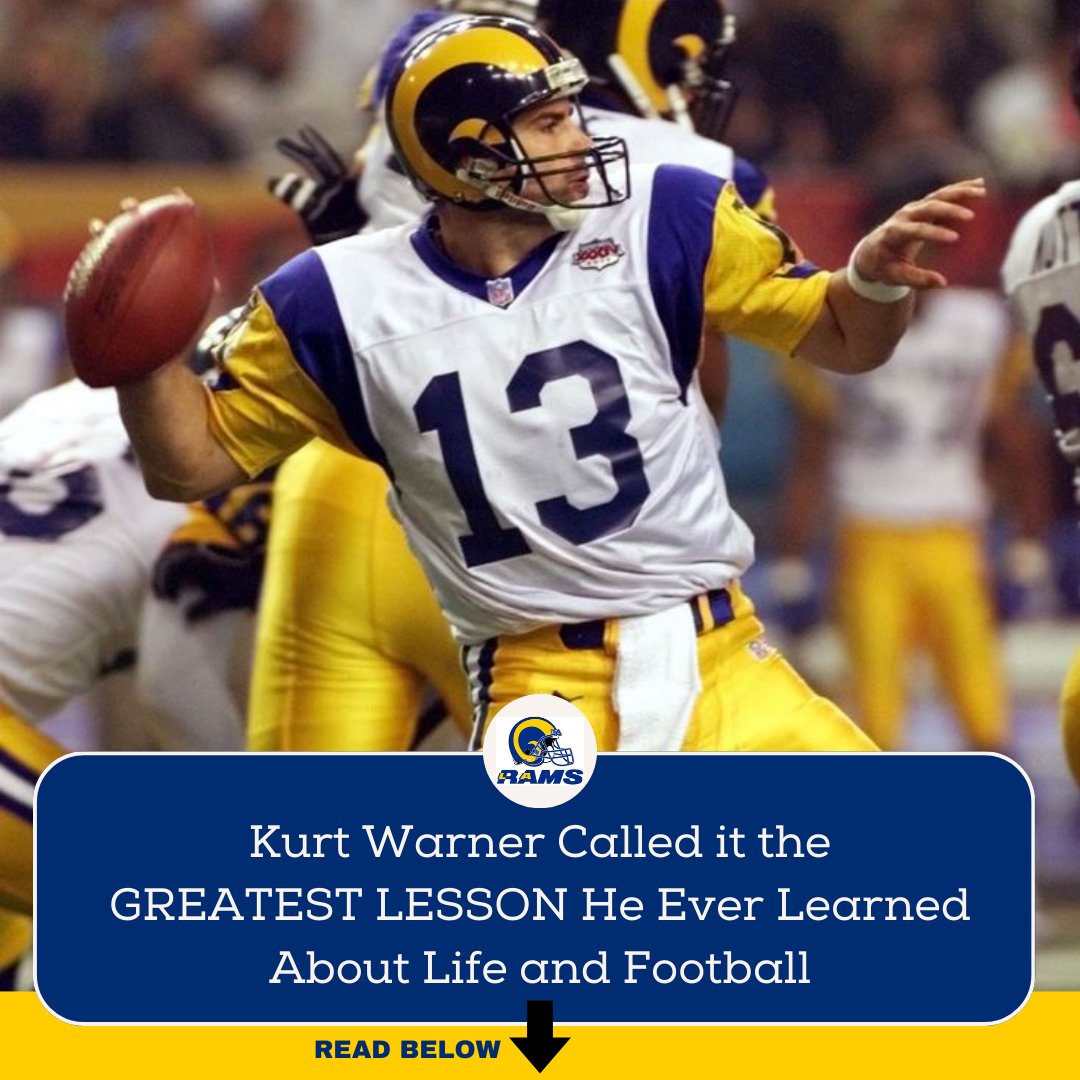 Kurt Warner called it the, 'Greatest lesson he ever learned about life and football.' In 1992, Kurt Warner was a backup quarterback at the University of Northern Iowa. He was more talented than the starter, but he wasn't playing so he asked the coach why. The coach said, 'The