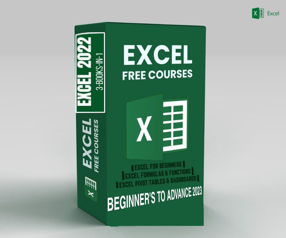 👁️FREE Excel Ultimate Guide (PDF Bible + Excel Formula + Data Analysis)

💀Excel Bible (Version - 1)
💀Excel Bible (Version - 2)
💀Excel Shortcut
💀VBA
💀Data Analysis

Simply:
1. Follow 📥
2. Like and Repost
3 type 'Excel' to receive 100% copies!!📚
In DM