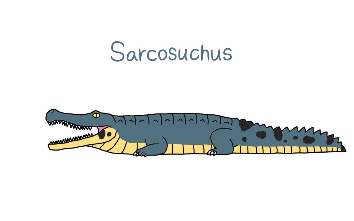 mkkai21's tweet photo. サルコスクス🐊

#古代生物
#爬虫類
#ワニ 
#サルコスクス
#イラスト
#ancientcreature
#reptile 
#crocodile
#sarcosuchus 
#illust https://t.co/liNlU4WBJ0