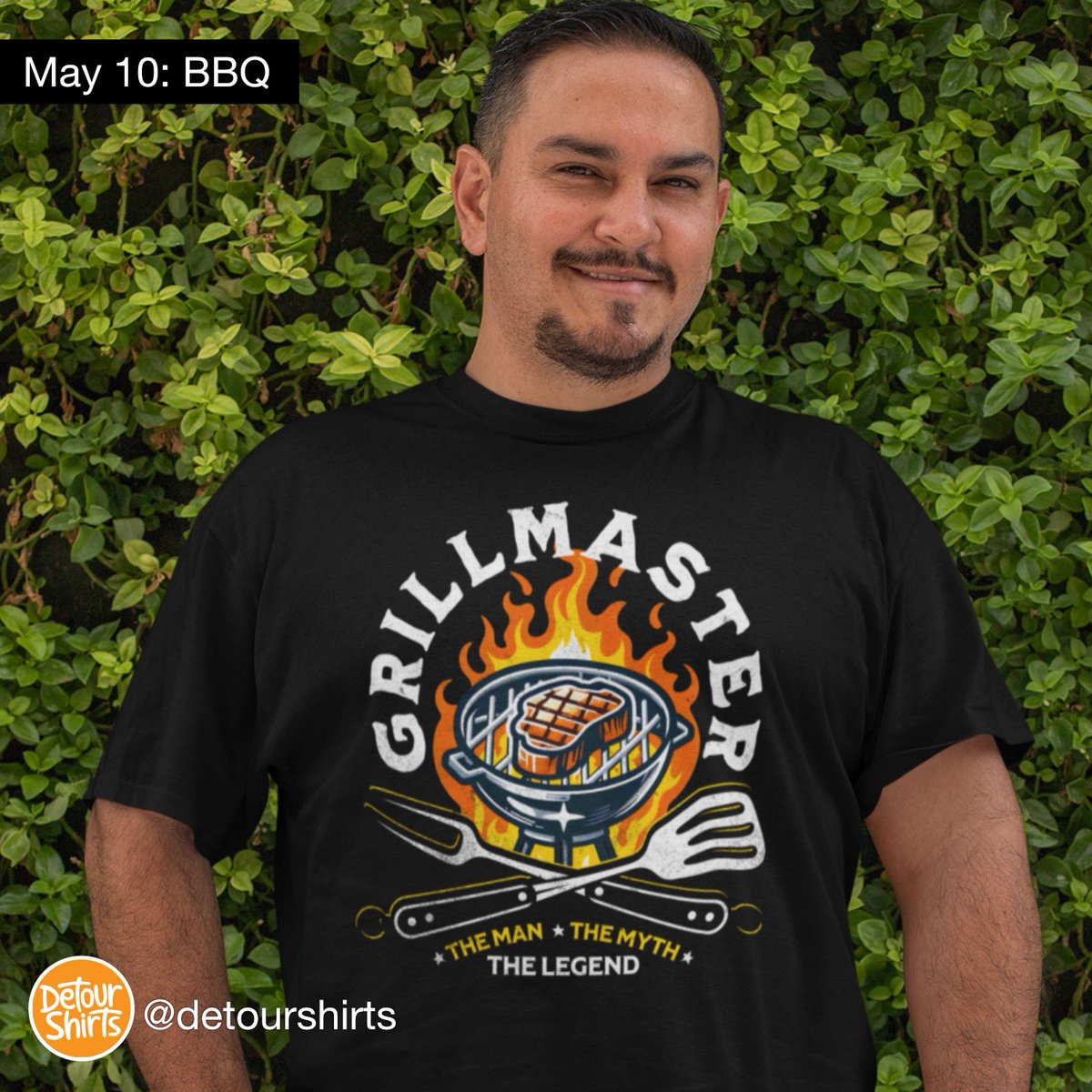 My design for BBQ for Design with Detour.

Grillmaster, the man, the myth, the legend.
What do you think?