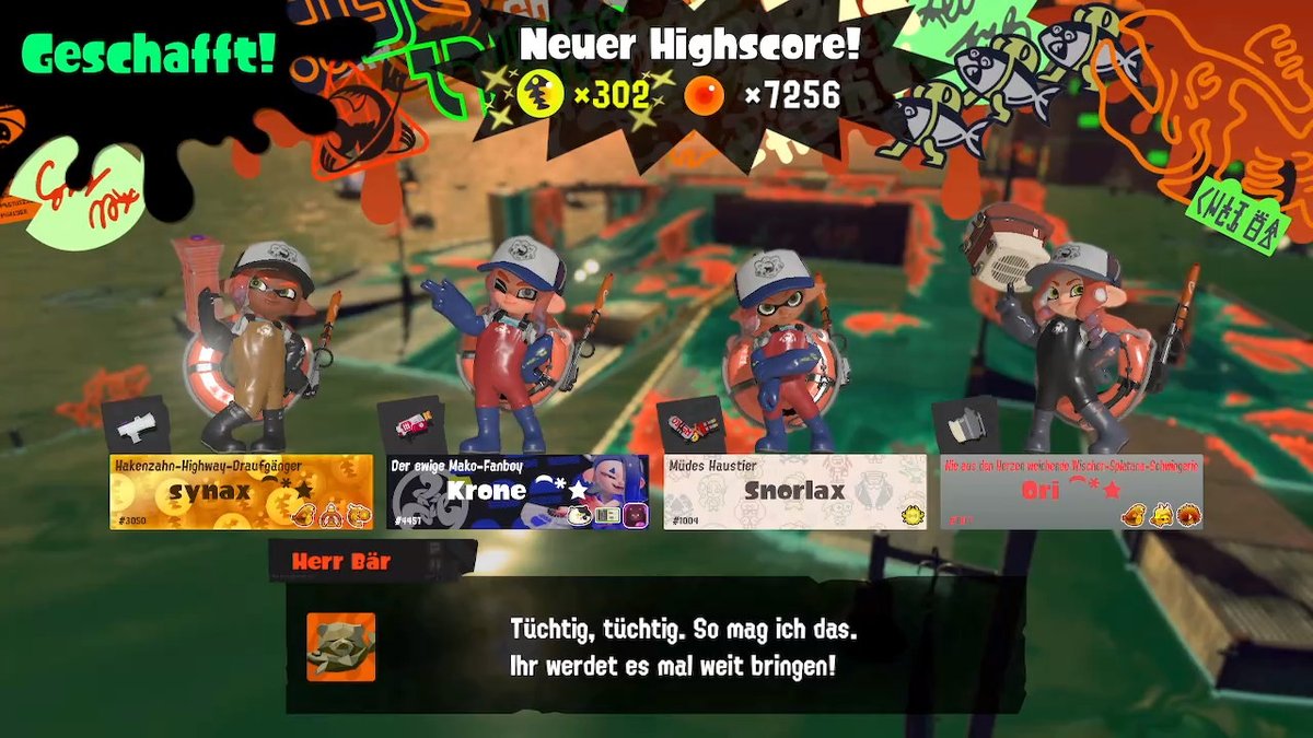 so far so good, let's see if we can beat that! 

<a href="/Nisaritok/">Nisa</a> <a href="/SelliLaura/">reinaselli (királynőtynna)</a> &amp; Krone! #Splatoon3 #NintendoSwitch