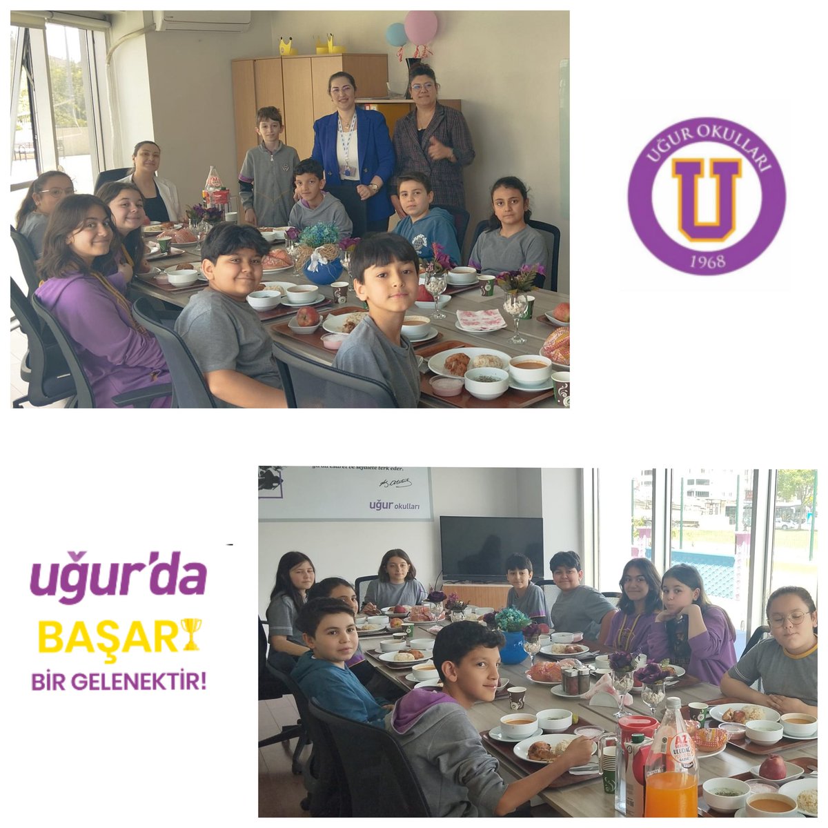 Uğurlu 5.sınıf öğrencilerimiz *"Arkadaşıma Meydan Okuyorum* " etkinliği sayesinde düzenli ders çalışma alışkanlığı kazanırken, koç öğretmenleri ve idarecilerimizle birlikte muhteşem bir yemeğin tadını çıkardılar.🎊🎉🎊

#UğurluOlmak