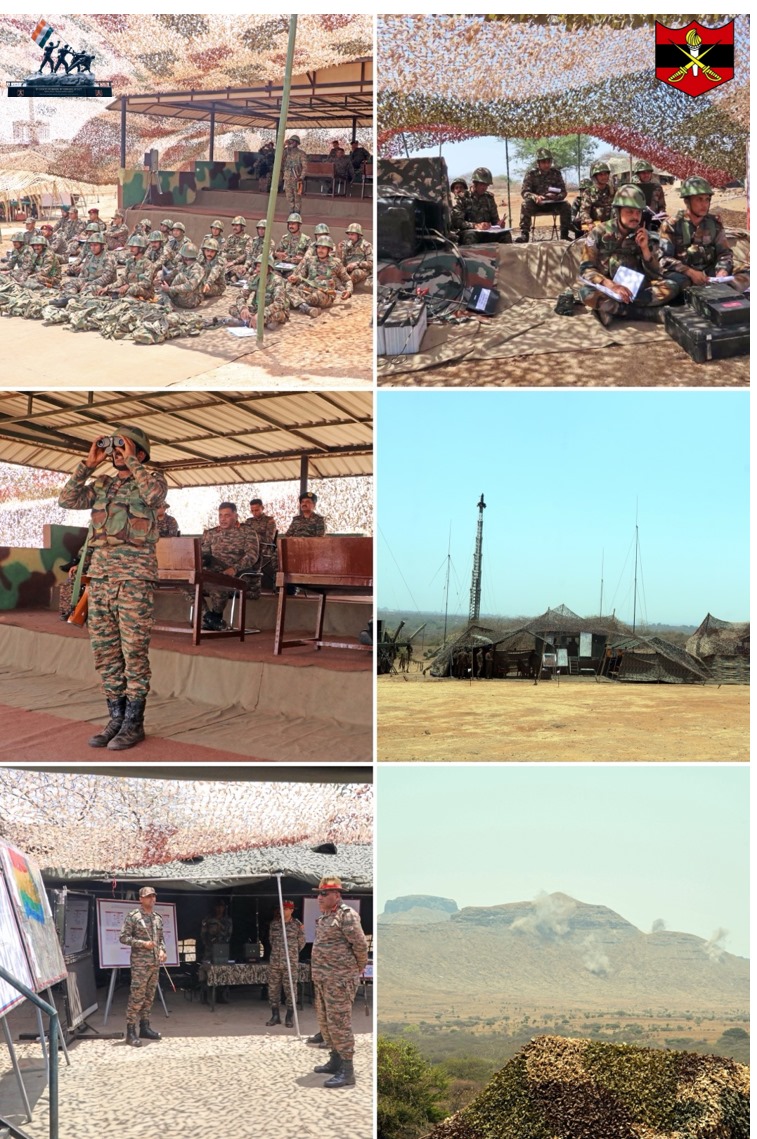 “𝐄𝐱 𝐁𝐀𝐇𝐔𝐋𝐀 𝐒𝐡𝐚𝐤𝐭𝐢 - 𝐈𝐈” An Annual Training & Capability Validation Ex was held at Devlali Field Firing Ranges, #DFFR over a period of three days. 250 Student Officers & 116 Student NCOs attending various courses at School of Artillery, #SoA, Devlali participated