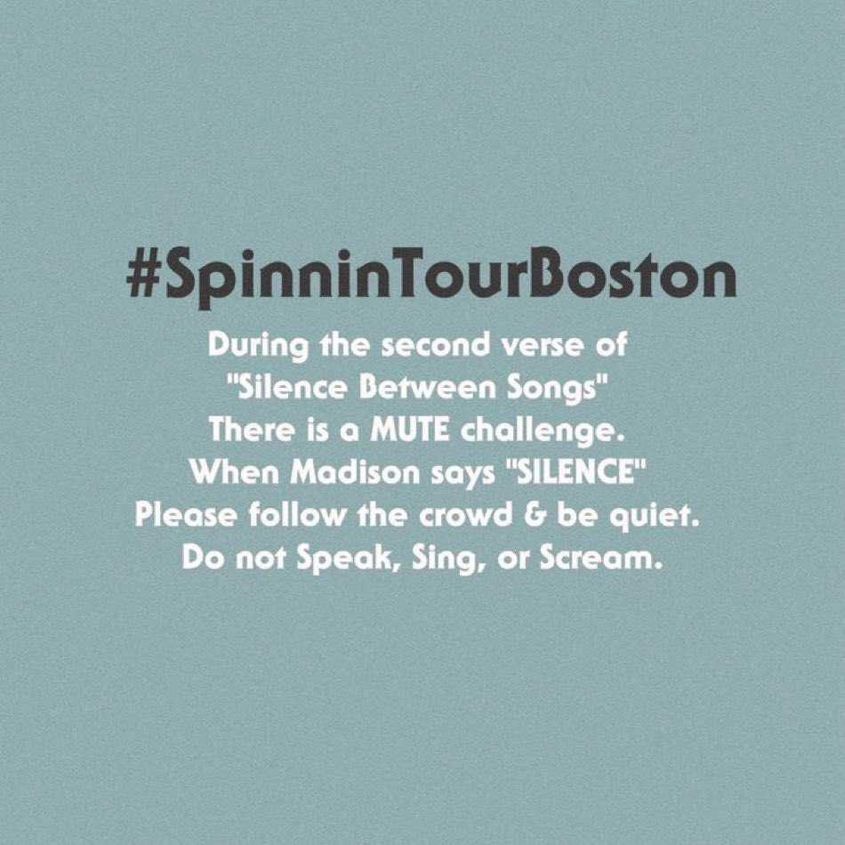 #SpinninTourBoston YALL BETTER BE QUIET OR I WILL END UR BLOODLINES