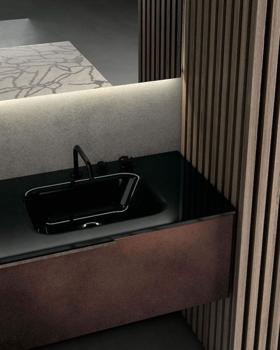 Elevate your bathroom vanity remodel with a touch of luxury by incorporating metallic tones. 

#architecture #metallic #luxurybathroom #wallmount #bathroomvanity #vanity #miami #designer #interiordesign #interiordesigner #interiordesignideas #design