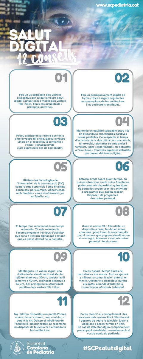 Una #infografia de la <a href="/SCPed/">SCPediatria</a> sobre #SalutDigital #SCPsalutdigital per a tota la #familia 📱📳
