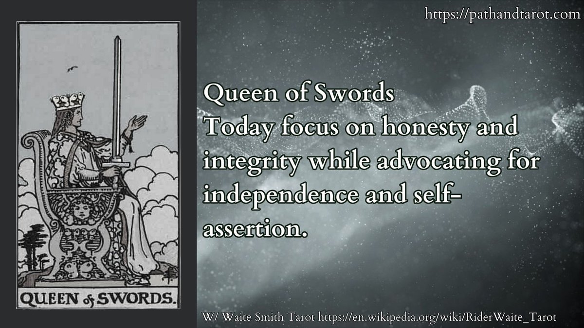 Today focus on honesty and integrity while advocating for independence and self-assertion. #cartomancy #dailytarot #tarotreader #tarotcards #pathandtarot #waitesmith