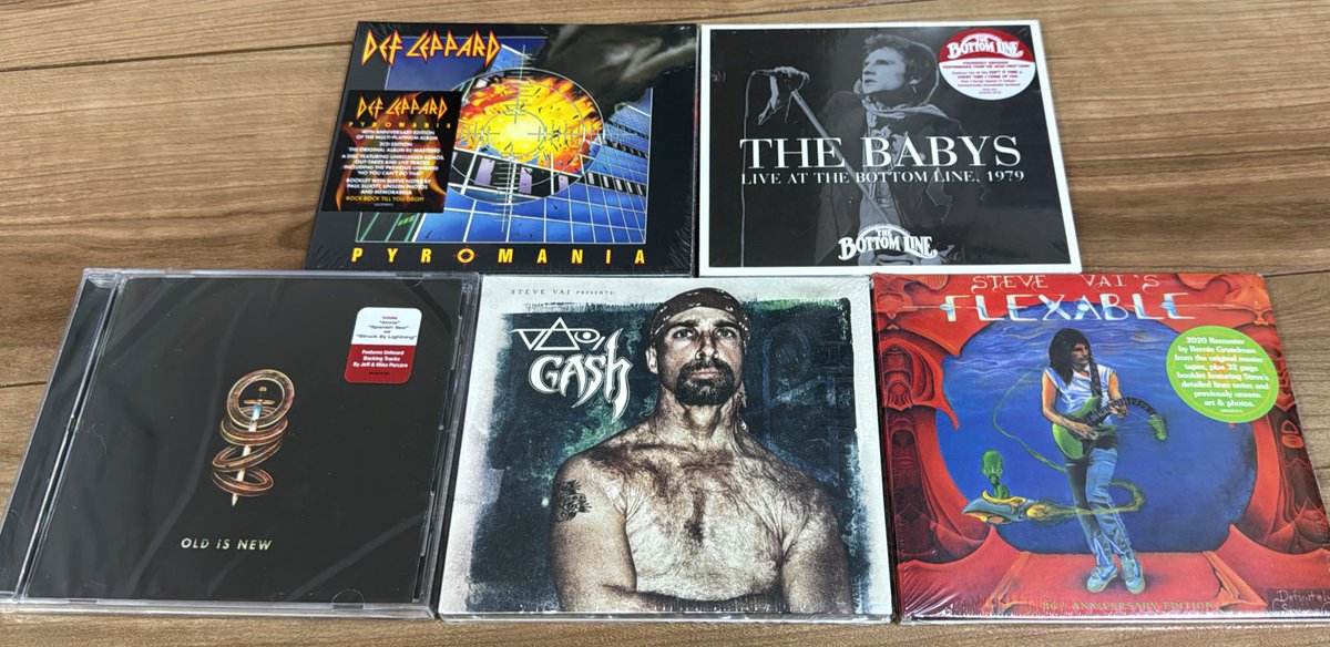 購入しました
#TheBabys
#JohnWaite
#DefLeppard
#Pyromania
#SteveVai
#VaiGash
#TOTO
#OldIsNew
#Flexable