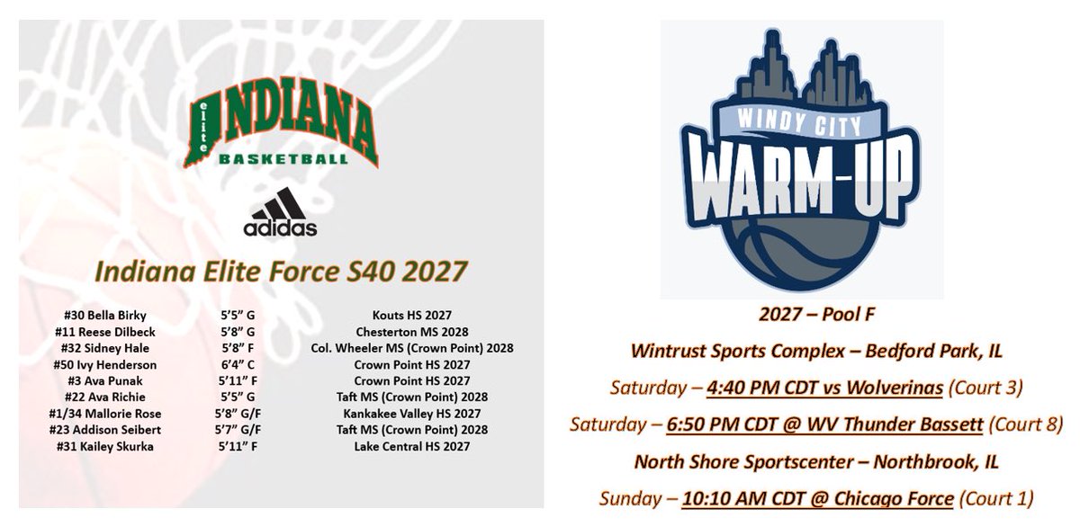 INEliteForce's tweet image. Let’s go! @IndianaEliteWBB