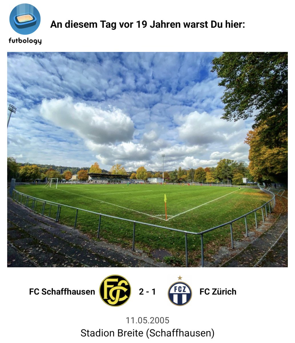 Those were the days. 
@fc_zuerich #fcschaffhausen @FutbologyApp #disgälschwarz