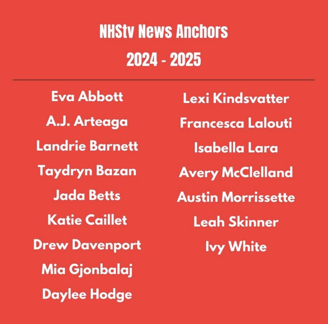 Congratulations to our 2024-2025 NhsTv News Anchors!!📺 We are so proud of you! #Flagship #TexansAtWork