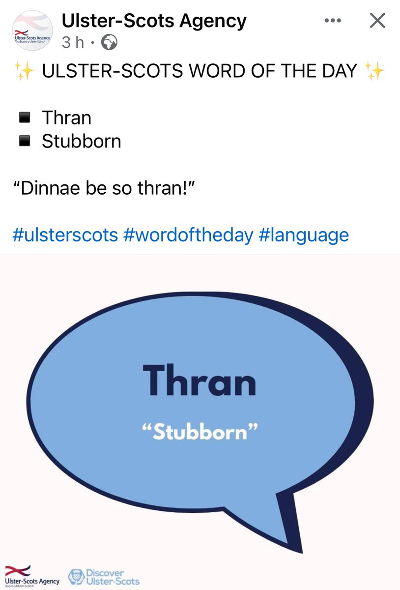 Once asked to pick word that best summed up #BlairMayne and chose this, to much confusion to some not familiar with #UlsterScots dialect & vocabulary. ‘Thran’ is much more than just stubborn, it’s also determined, obstinate. Interested to hear opinions 
#PaddyMayne #SAS #WW2