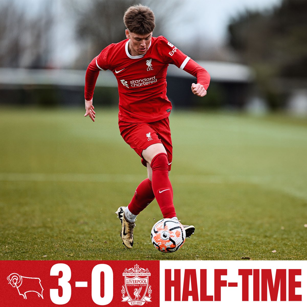 Down at the halfway point. #LFCU18s