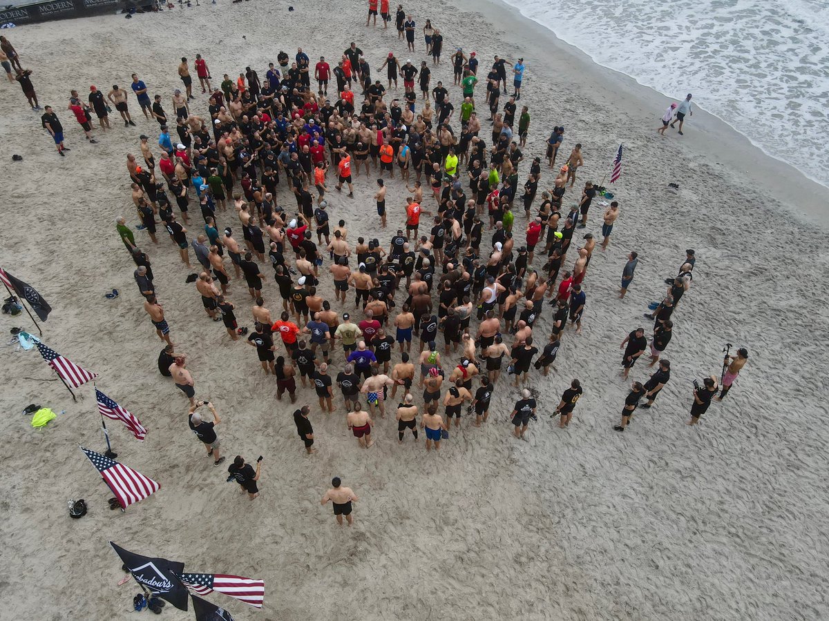 F3 workouts end in a Circle Of Trust. They aren’t always this big. #5thCorePrinciple