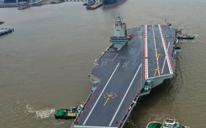 China's Supercarrier Launch Casts Shadow on Indian Carrier Ambitions idrw.org/chinas-superca…