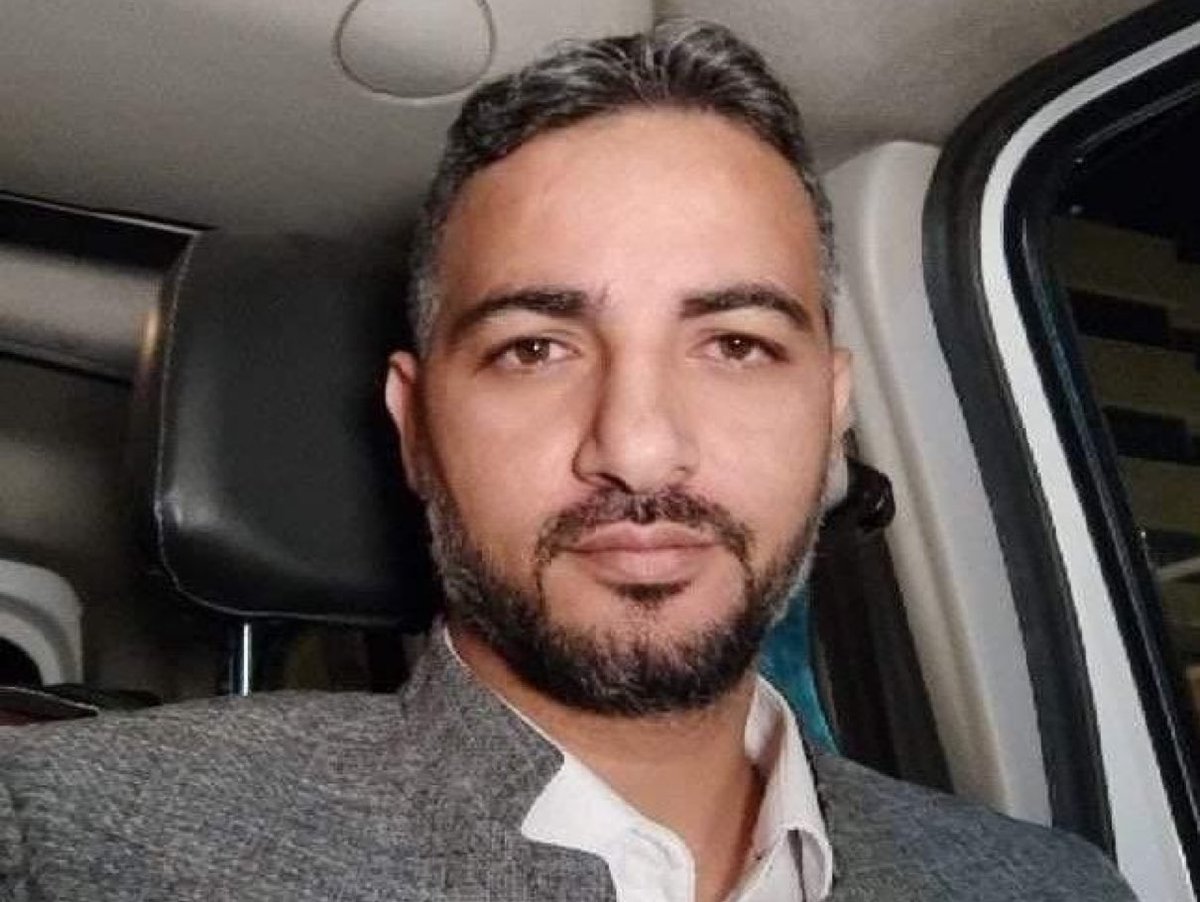 This is Palestinian journalist Bahaa Okasha, killed by the israelis along with his wife and little son, while at home in Jabalia | #IsraeliButchers