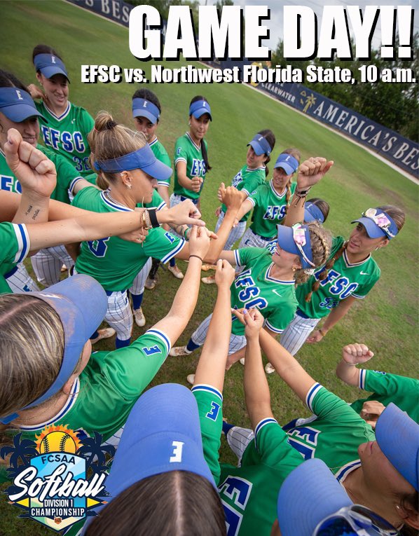 Good luck today to the Lady Titans as they attempt to keep this history making run going!! @EFSCSoftball @EFSCTitans @BSNSPORTS_FL @milenasavich #Niketeam