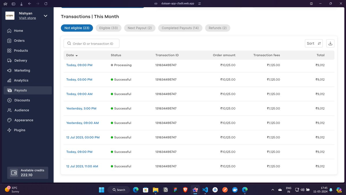 Nilavarasu2681's tweet image. Felt bored, I thought trying out to build something with #FlutterWeb and build @mydukaanapp 's payouts dashboard using @FlutterDev.
I've bookmarked this file few months ago from the
co-founder of dukann @subhashchy.
link: dub.sh/dukaandashboar…
#PixelPerfect 💯