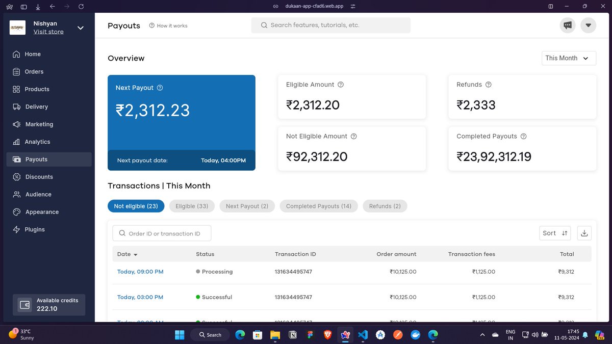Nilavarasu2681's tweet image. Felt bored, I thought trying out to build something with #FlutterWeb and build @mydukaanapp 's payouts dashboard using @FlutterDev.
I've bookmarked this file few months ago from the
co-founder of dukann @subhashchy.
link: dub.sh/dukaandashboar…
#PixelPerfect 💯