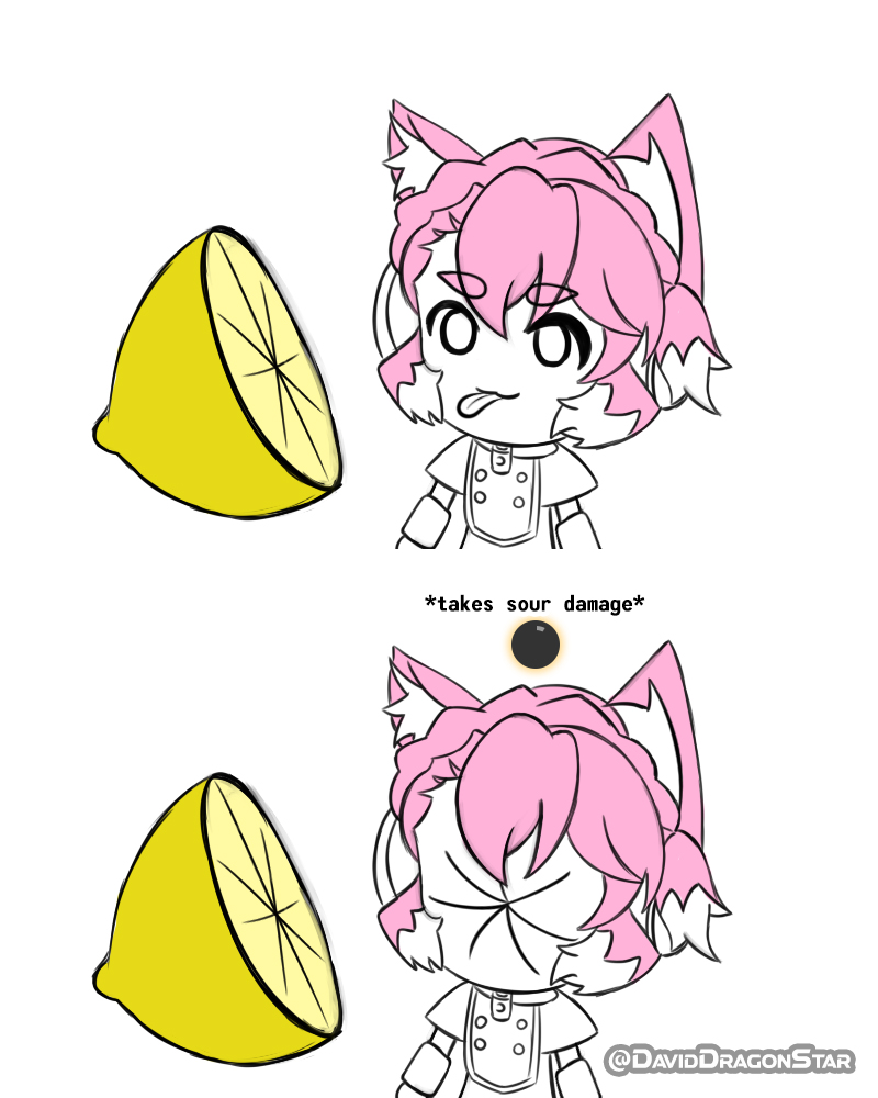 Elsa: *licks a lemon* 🍋
Elsa: *takes sour damage* 🟡

#Symphogear #シンフォギア