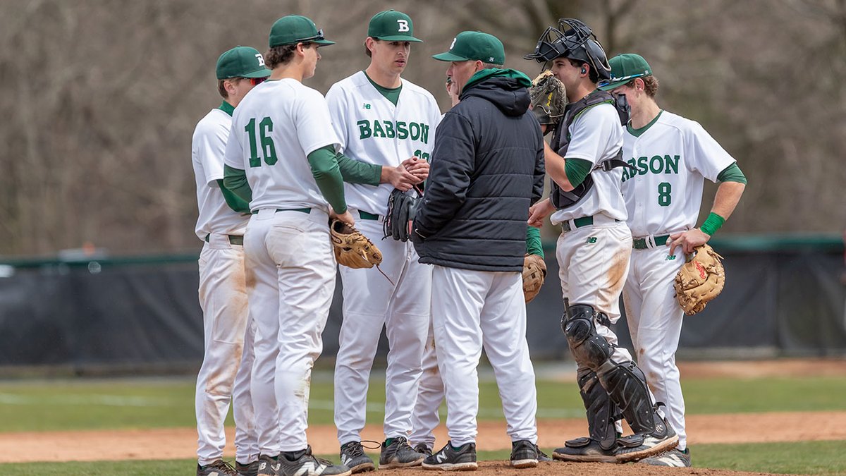 .@BabsonBaseball takes on @wheatonlyons with a spot in the @NEWMACsports Tournament final on the line at 12:30 p.m. in Newport, R.I., on Saturday. #GoBabo #d3baseball Preview: tinyurl.com/y2mumsd8 Video: tinyurl.com/269ejnwz Live Stats: tinyurl.com/kkfcw7py