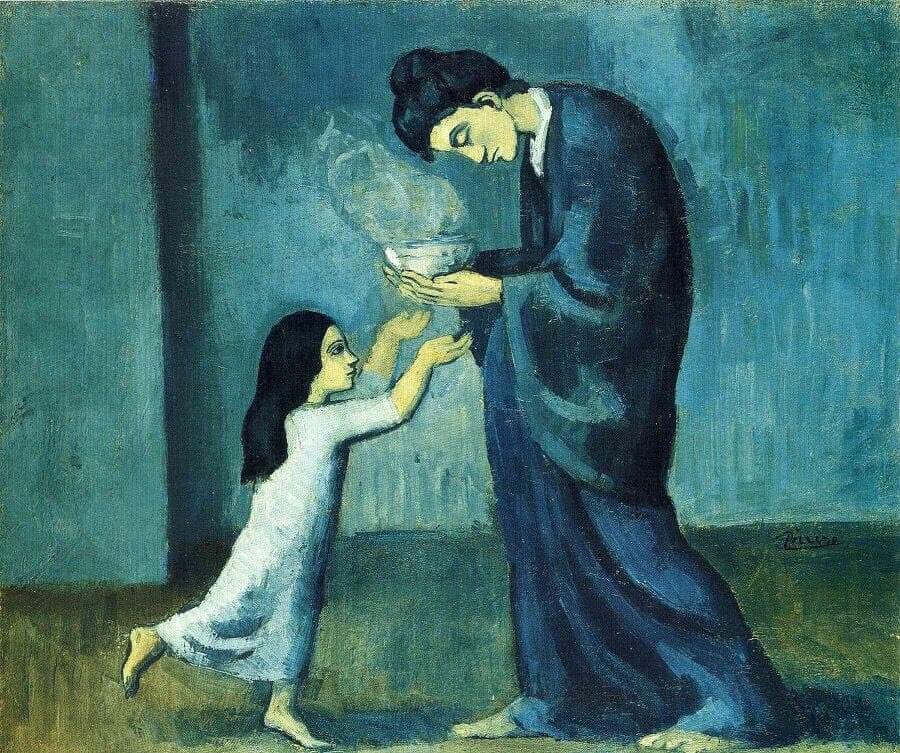 'The Soup',c.1903 Pablo Picasso(Spain,1881-1973) oil on canvas,38.5 x 46.0 cm Art Gallery of Ontario,Canada