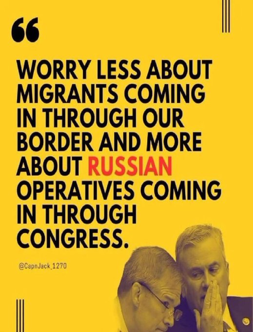 Jim Jordan: There is a border crisis.

Biden: We have a bipartisan plan to secure the border.

Jordan: I refuse to vote for the very thing I'm standing here demanding Biden do something about.
#ProudBlue #GOPClownShowContinues #VoteBlueToSaveDemocracy #VoteBlueToStopTheStupid