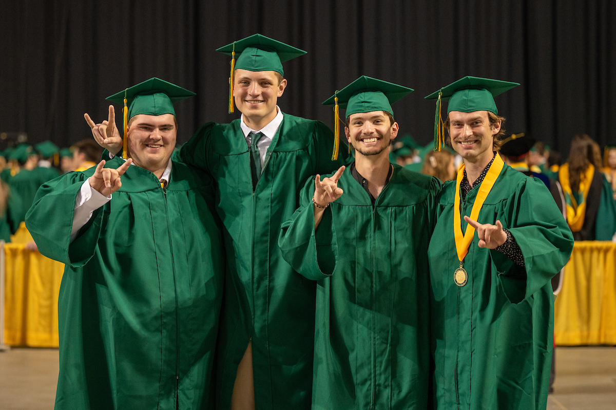 Today is the day! 🥳 Join us as we congratulate our graduates on their achievements in excellence.

Commencement ceremonies will be held at 10 a.m. and 2 p.m. in the Fargodome.

Find information including the program, details for live streaming and more at ndsu.edu/celebration