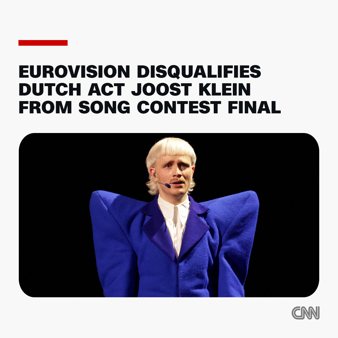 The Eurovision Song Contest has been thrown into fresh turmoil as organizers disqualified the Dutch entrant hours before the grand final for a backstage incident involving a female crew member. Read more: cnn.it/3JYHd4M