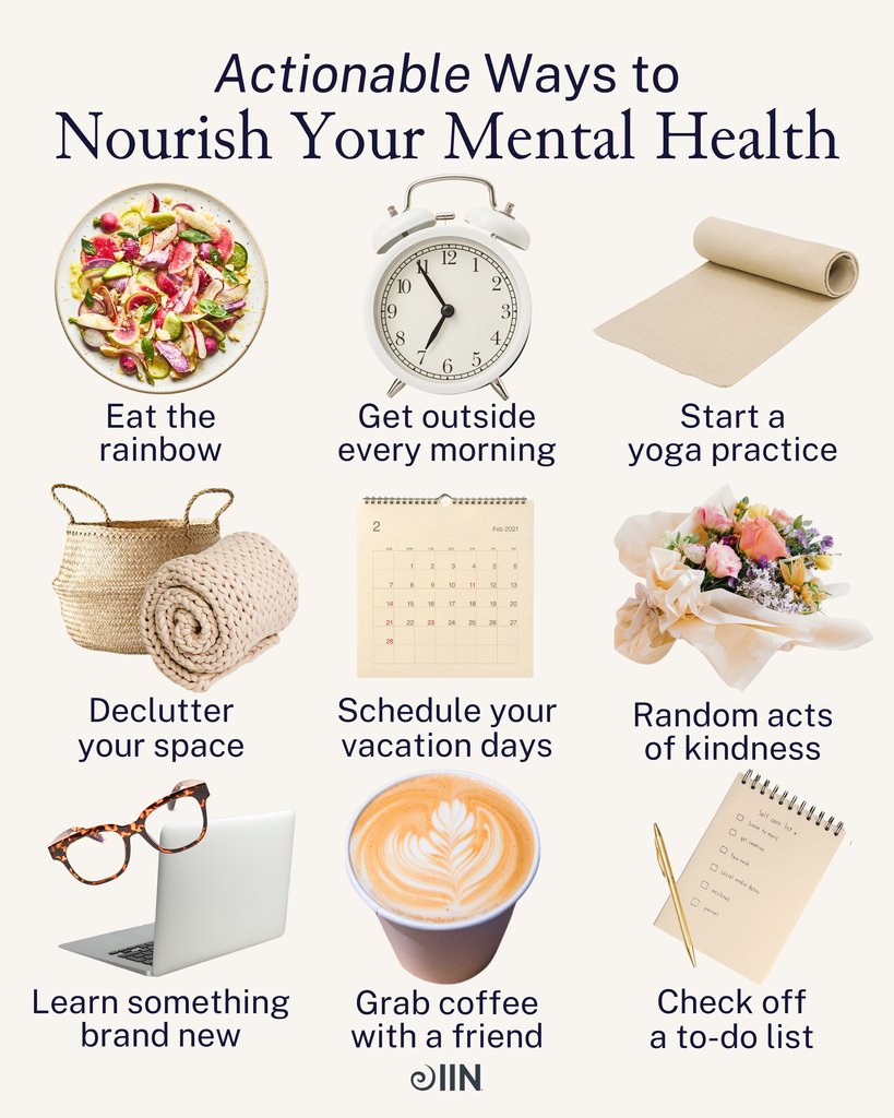 Mental health can be hard, but nourishing it daily doesn't have to be! What are your go-to, actionable mental health practices?⁠