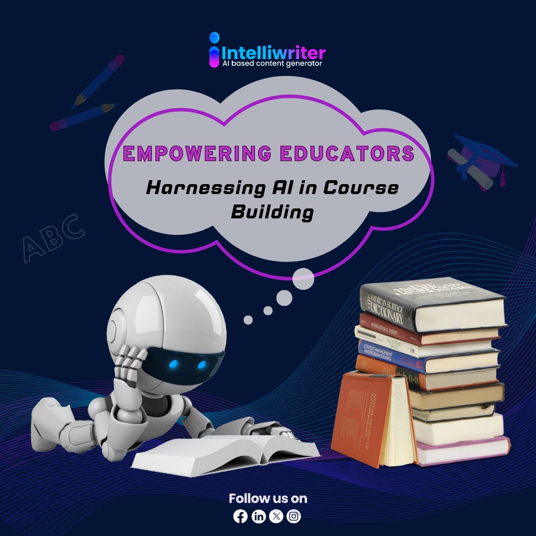 🎓 Unlock the potential of education with Intelliwriter's AI-powered course builder!

Empower educators and revolutionize the learning experience with our cutting-edge technology:

intelliwriter.io

#Intelliwriter #AIbasedcontentgenerator #AIImagegenerator #AICourseBuilder