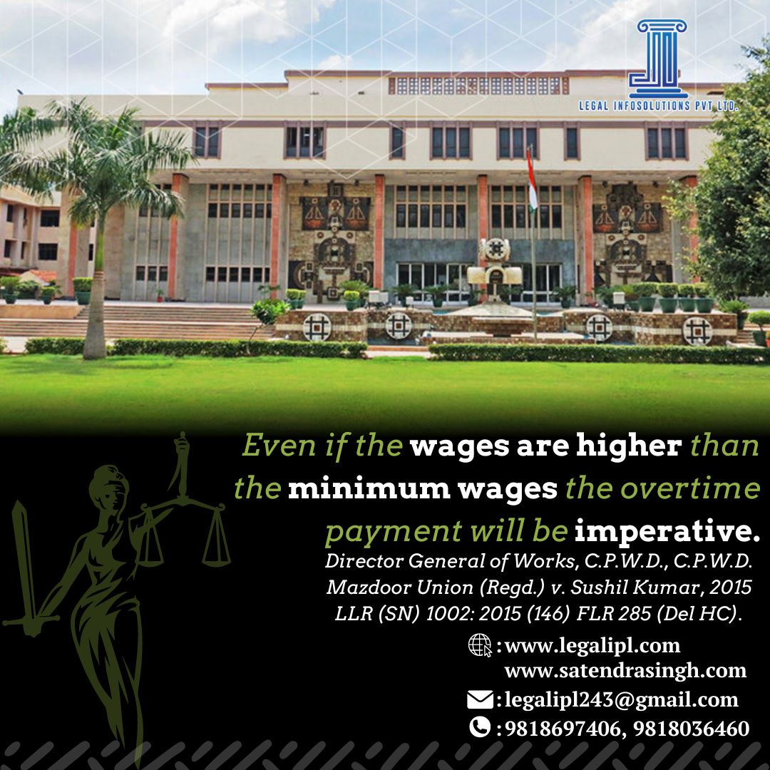 Fair wages mean fair treatment. A landmark decision upholding overtime pay even above minimum wages.
#WorkersRights #FairWages #LegalJustice #legalipl #lagal #information #law #advocate