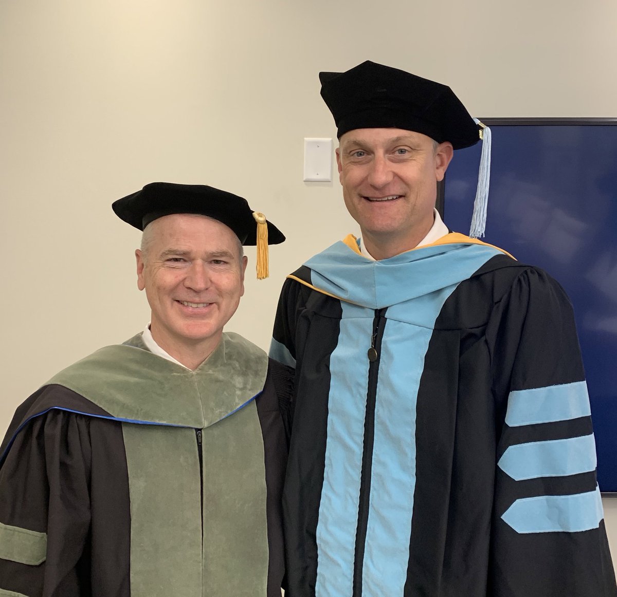 Honored to celebrate @SouthPiedmontCC graduation with one of my mentors Dr. Travis Teague.