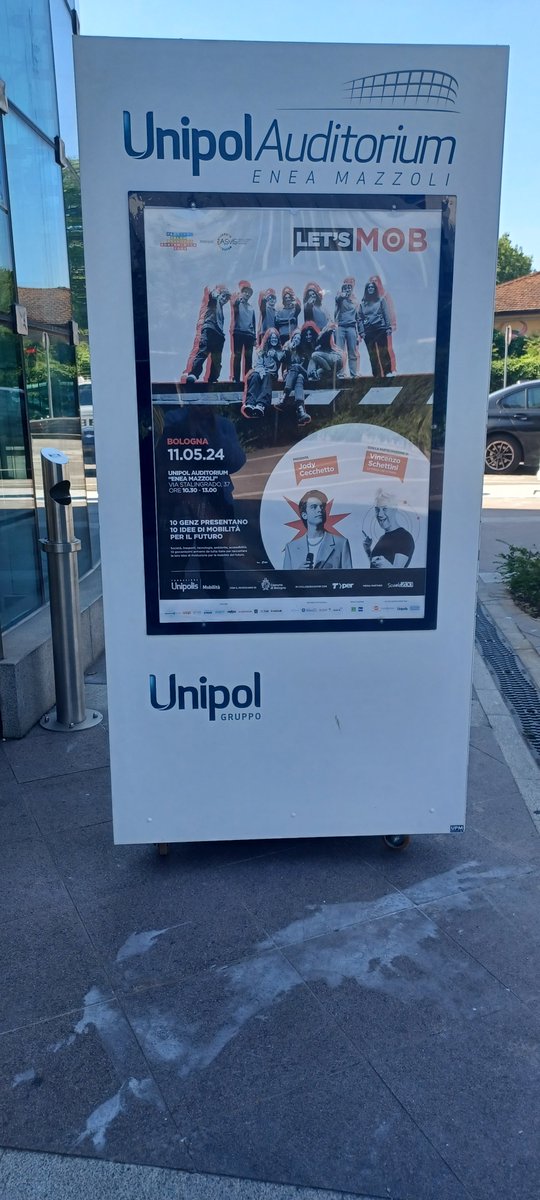 A #Bologna in #UnipolAuditorium per la fase finale del progetto LET'S MOB della Fondazione d'impresa del #GruppoUnipol #Unipolis. Oggi 10 #giovani della #GenZ ci hanno presentato le loro idee per il #futuro della #mobilità #sostenibile. @fondunipolis @UnipolGroup_PR @cru_unipol