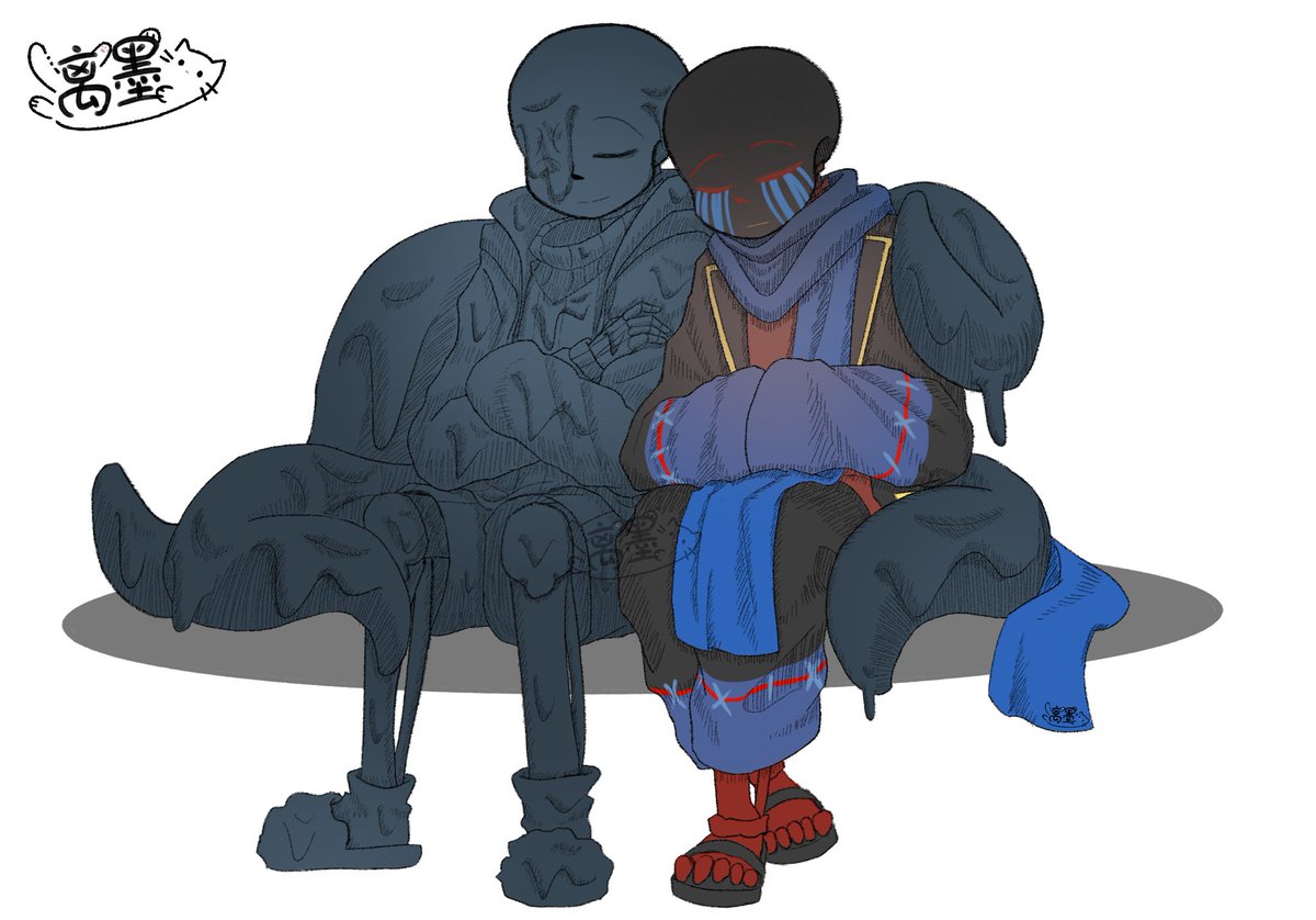 LiMo5996's tweet image. Celebrate the victory of the blue-gray Nightmare，and thanks for 2100fo，I drew something I wanted to draw for a long time！Hope you like it!🥰
#nighterror 
#errormare