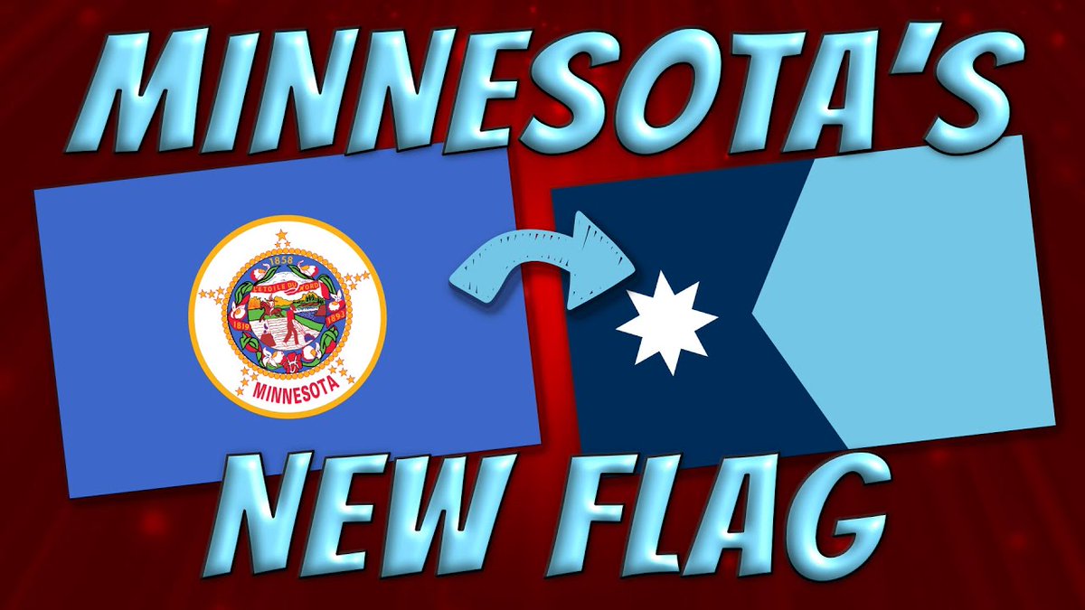 Today Minnesota has a new flag, to find out more see the latest video on the flagsbook youtube channel. #flagsbook #Minnesota #Minnesotaflag #50states #fiftystates