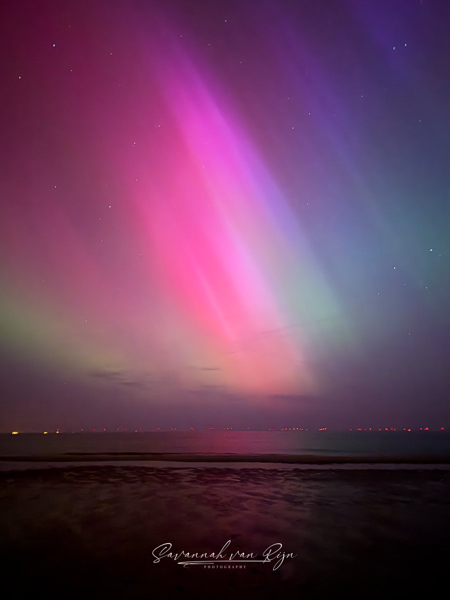 RijnSavannah's tweet photo. Wauw, wat een nacht 💜❤️💙🩷
#noorderlicht #Auroraborealis #NorthernLights #egmondaanzee #netherlands https://t.co/KCpHUxoe5k