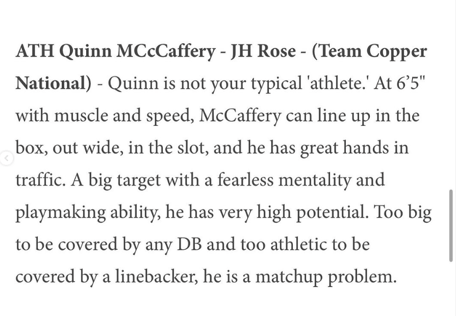 Quinn McCaffrey 2025 (@q_mccaffrey) on Twitter photo Thanks <a href="/neusenewssports/">Neuse News Sports</a>! Appreciate the write-up.
<a href="/Tcopper10/">Terrance Copper</a> <a href="/WillBland16/">Will Bland</a> <a href="/LipeTodd/">Todd Lipe</a> Thanks <a href="/neusenewssports/">Neuse News Sports</a>! Appreciate the write-up.
<a href="/Tcopper10/">Terrance Copper</a> <a href="/WillBland16/">Will Bland</a> <a href="/LipeTodd/">Todd Lipe</a>