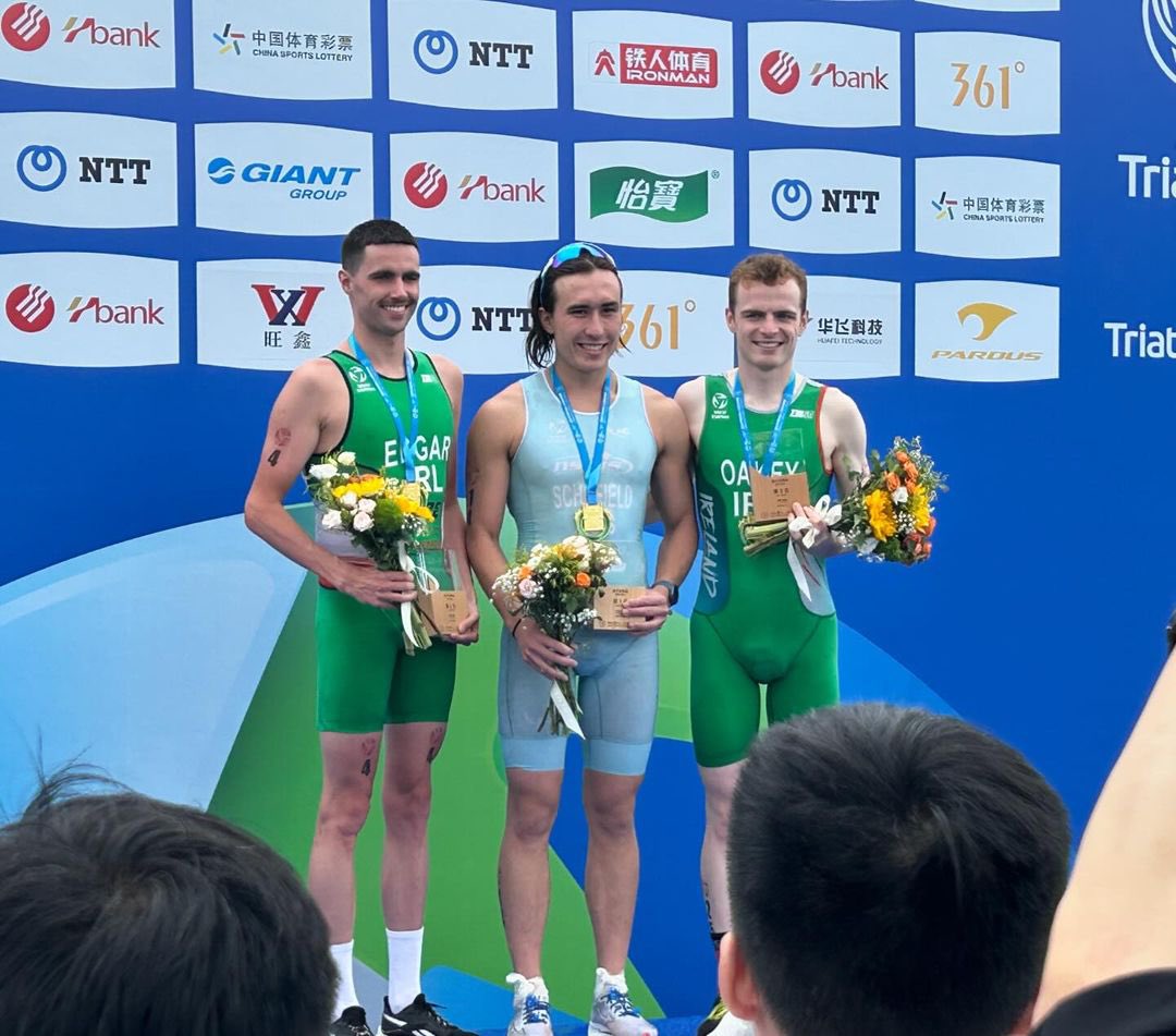 Irish sandwich 🔥🇮🇪

Brilliant results from Team Ireland in the Asia Triathlon Cup Taizhou 🤩

@jamesedgar__ takes the silver and @jonathan_oakey joins him on the podium grabbing the bronze 🙌🏻 what a race! 

“Super rough stomach on the run had me considering pulling the plug